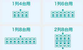 豊富な駐車場タイプ